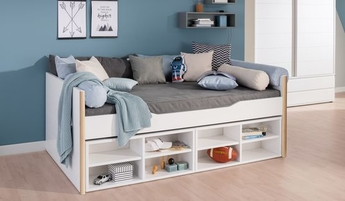 Weißes Kojenbett der Marke PAIDI mit Stauraum unter der Liegefläche