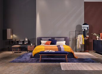 Rolf Benz Bett mit begleitender Schlafzimmereinrichtung